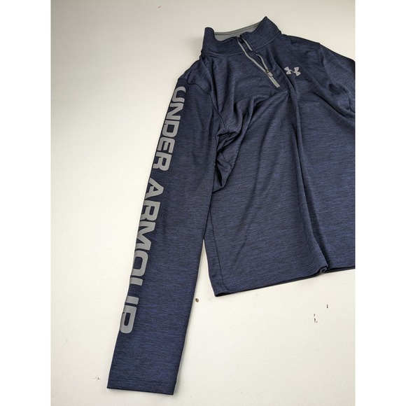 Under Armour Navy Athletic LS Shirt - Picture 2 of 4